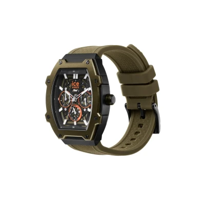Imagen de Ice WATCH Boliday Khaki Black SKEL Steel Reloj Verde para Hombre con Correa de Silicona 024369 Medium (43mm)