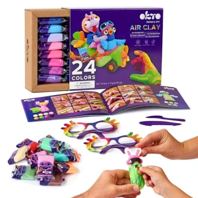 Imagen de Okto 24 colors Set with air clay