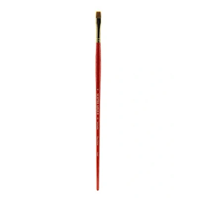 Imagen de Winsor &amp; Newton Sceptre Gold II Pincel Plano con Mango Largo, Rojo, Nr. 10 9 mm