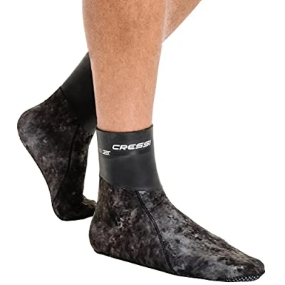 Imagen de Cressi Sarago Socks 3mm Escarpines térmicas de Neopreno, Unisex Adult, Azul Camuflaje, XXL