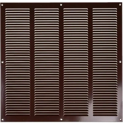 Imagen de Vent Systems rejilla de ventilación marrón 400x400 mm con insectos. HLK, aplicaciones calefacción, enfriamiento y ventilación. Cubierta interior externa.