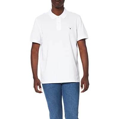 Imagen de GANT Original Pique Ss Rugger, Camisa de Polo Hombre, Blanco, L XL
