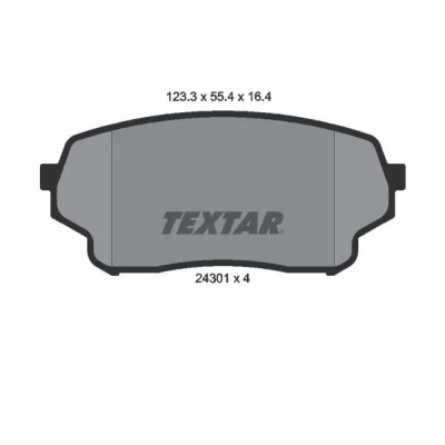 Imagen de TEXTAR 2430101 Juego de pastillas freno no preparado para indicador desgaste SUZUKI: Grand Vitara 1 SUV