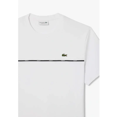 Imagen de Lacoste Camiseta Ribbed Hombre Color: 001 White Talla: L