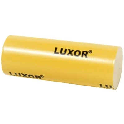 Imagen de Pasta de pulido sólida LUXOR AMARILLO Muy alto brillo, acabado para metales preciosos, oro, plata, platino, acero, acero inoxidable, latón Ø30 x 80 mm