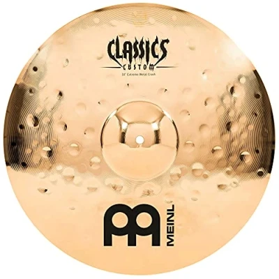 Imagen de Meinl Cymbals Classics Custom Extreme Metal Plato Crash de 18 pulgadas (45,72cm) Platillos Batería Bronce B12, Acabado Brillante (CC18EMC B)