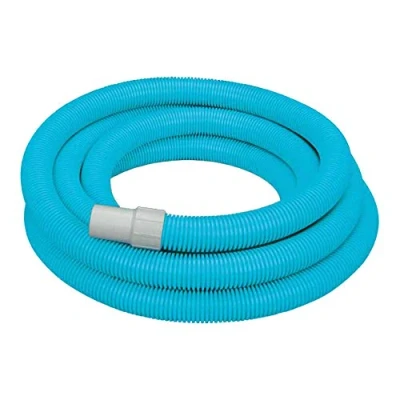 Imagen de Intex 29083 Manguera para aspirar Deluxe de 750 cm x 38 mm, Azul con Conexiones En Blanco.