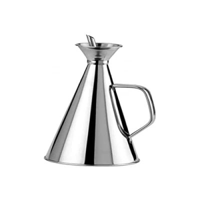 Imagen de Ilsa Aceitera Anti Goteo INOX, 1/2 l, Acero Inoxidable, Plateado