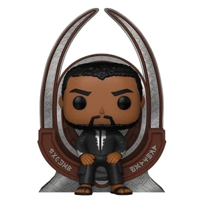Imagen de Funko Pop! Deluxe Marvel: Black Panther Legacy S1 T’Challa on Throne (Special Edition) #1113 Vinyl Figure