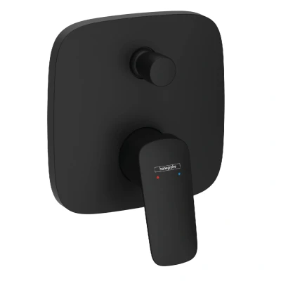 Imagen de hansgrohe Logis grifo de bañera empotrado para 2 consumidores con combinación fusibles según EN1717, mezclador iBox universal, color negro mate