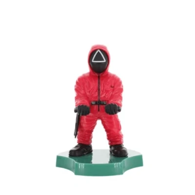 Imagen de Cable Guys Holdem Squid Game Triangle Guard Collectible Small Tech Accessories &amp; Phone Holder/Stand (iPhone, Samsung, Earbuds, Earphones)
