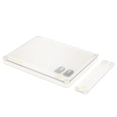 Imagen de Herramienta Vaessen Creative Stamp Easy Pro para Estampar, Separable, incl. Placas Magnéticas e Imanes, 3 Lados Sin Borde, Colocar Exactamente los Sellos, Sellos Transparentes y de Goma
