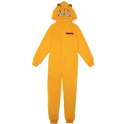 Imagen de Garfield Unisex Kids Orange Nightwear Onesie Sumérgete en aventuras juguetonas con este disfraz Perfecto para noches divertidas y acogedoras Pijama todo uno diseñado