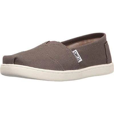 Imagen de TOMS ALPARGATA CORE, Mocasines Planos Unisex Niños, Gris, 37 EU