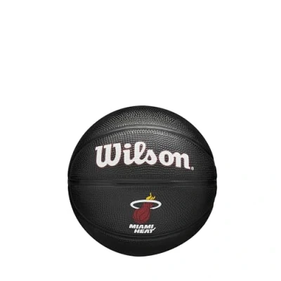 Imagen de Wilson NBA Team Tribute Mini Miami Heat Balón de baloncesto, talla 3, color negro