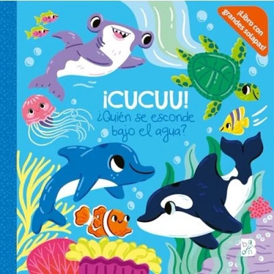 Imagen de ¡CUCUU! QUIEN SE ESCONDE BAJO EL AGUA (¡CUCUU! LIBROS CON SOLAPAS)