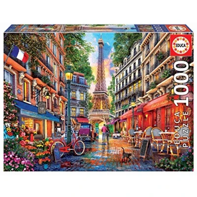 Imagen de Educa Puzzle de 1000 Piezas para Adultos Paris, Dominic Davison. Incluye Pegamento Fix Puzzle. A Partir 14 años (19019)
