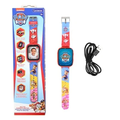 Imagen de Lexibook, Patrulla Canina, Reloj Selfie, Pantalla táctil HD, Cámara 720p, Reproductor MP3, Altavoz Integrado, Dictáfono, Podómetro, 5 Juegos (DMW070PA)