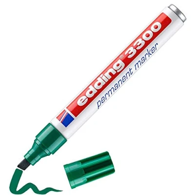 Imagen de Rotulador edding marcador 3300 n.4 verde punta biselada recargable
