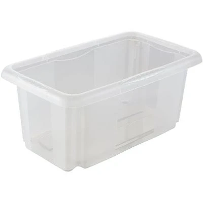 Imagen de keeeper Caja de Almacenaje con Sistema Apilado, 35 x 20,5 15 cm, 7 l, Emil, Transparente