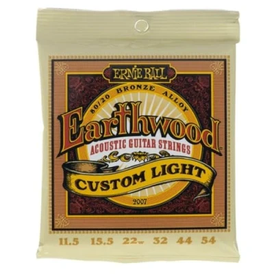 Imagen de Ernie Ball Earthwood Custom Light 80/20 Bronze. Cuerdas para guitarra acústica. Calibre 11.5 54