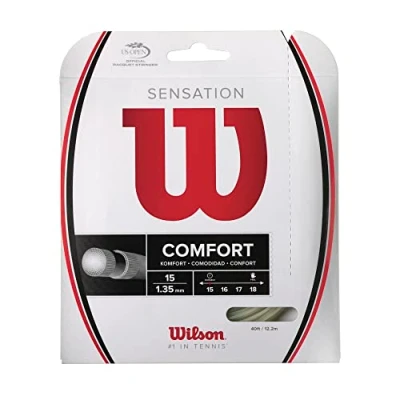 Imagen de Wilson Sensation Cordaje de tenis, 12.2 m, unisex, natural, 1.35 mm