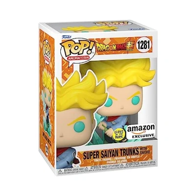 Imagen de Funko Pop! Animation: DBS Super Saiyan Trunks With Sword Brilla en la Oscuridad Dragon Ball Exclusiva Amazon Figura de Vinilo Coleccionable Idea Regalo Mercancia Oficial