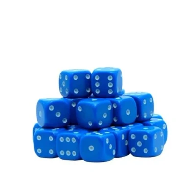 Imagen de Warlord Games Juego de 30 dados D6 seis caras 10 mm clásico (azul)