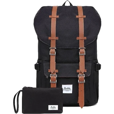 Imagen de KAUKKO Mochilas Tipo Casual Compartimento para 15&quot; Portátil 22 litros Negro (Paquete de 2)