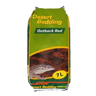 Imagen de Lucky Reptile DBO 7 Desert Bedding Outback Rot, Liter, Bodengrund für Wüstenterrarien, grabfähig