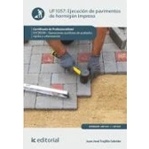 Imagen de Ejecución de pavimentos hormigón impreso. EOCB0209 Operaciones auxiliares acabados rígidos y urbanización