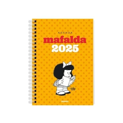 Imagen de Mafalda 2025, Anillada Módulos Amarilla (AGENDAS Y CALENDARIOS)