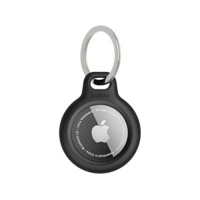 Imagen de Llavero Belkin Secure Holder, Compatible con Apple AirTag, Resistente a los golpes, Negro