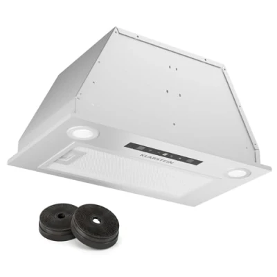 Imagen de Klarstein Campana Extractora Cocina 52cm con LEDs, Extractor Filtros Anti Grasa para Lavar en Lavavajillas, Campanas Extractoras Flujo Aire 439m3/h Airflow, Extractores Cocinas
