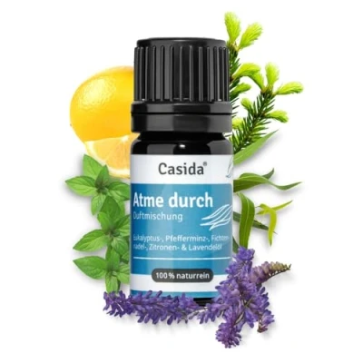 Imagen de Casida® Aroma de respiración &quot;Atme durch&quot; mezcla aceites esenciales libera las vías respiratorias calidad farmacias 5 ml