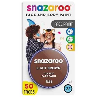 Imagen de Snazaroo Pintura facial (18 ml), color marrón claro