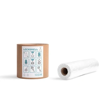 Imagen de LOCKSMELL Recarga (100m) Compatible Con Los Cartuchos Tommee Tippee Sangenic y Otros DE Papelera Para Pañales Equivalente a 8 Recargas Sangenicas + TUBO RECAMBIO