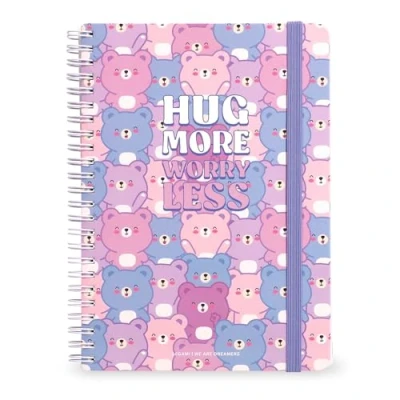 Imagen de Legami Cuaderno con espiral de rayas 7 mm, Teddy Bear, Maxi, tamaño A4, papel certificado FSC, contiene 1 hoja adhesivos, 160 páginas, cierre elástico, 21 x 29 cm