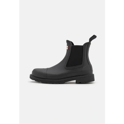 Imagen de Hunter Original Womens Commando Chelsea BOOT Vegan Botas de agua, Mujer, Talla: 37, Black Zapatos