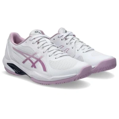 Imagen de Asics Solution Swift FF 2 Zapatillas de tenis para todas las superficies, Mujer, Talla: 40.5, White/ube Zapatos
