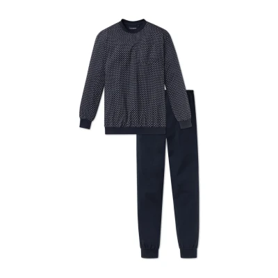Imagen de Schiesser LANG Pijama, Hombre, Talla: 54, Dunkelblau
