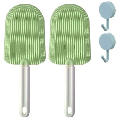 Imagen de Cat Tongue Comb, Celery Pets Brush, Brushes For Indoor Cats, Brush Shedding, Comb Shedding (2pcs Green)