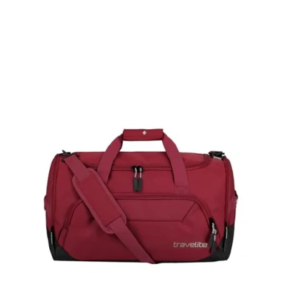 Imagen de travelite Bolsa de Viaje Talla M, Serie Equipaje Kick Off: práctica para Vacaciones y Deportes, 50 cm, 45 litros, Rojo, M (50 cm/45 litros)