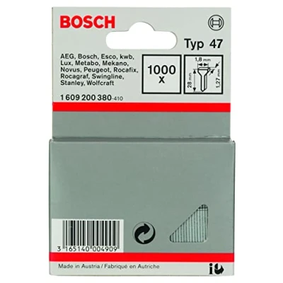 Imagen de Bosch 1 609 200 380 Clavo tipo 47, 1,8 x 1,27 28 mm, pack de 1000