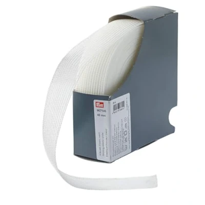 Imagen de Prym Elasticband Shirring Elástico, 53% PA 27% PES 20% EL, Blanco, 40 mm