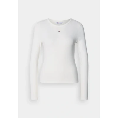 Imagen de Tommy Jeans SLIM Essential Camiseta de manga larga, Mujer, Talla: XXS, Ecru
