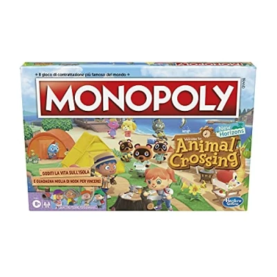 Imagen de Hasbro Monopoly Animal Crossing New Horizons Divertido juego De mesa para niños a partir 8 año 2 4 jugadores Multicolor
