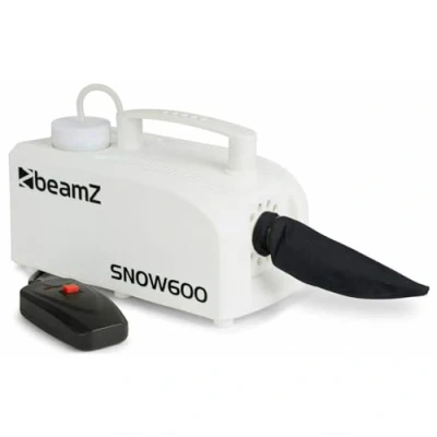 Imagen de BEAMZ SNOW600 Máquina de nieve, efecto copo nieve muy realista, no deja rastros en el suelo, mando a distancia con cable, depósito 300 ml, fácil transportar