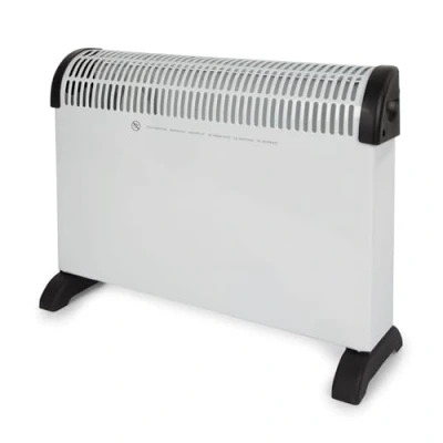 Imagen de Perel Convector, calefactor, calefacción eléctrica, convector eléctrico con 3 niveles de calor para habitaciones hasta 60 m3, uso interior, termostato, 2000 W