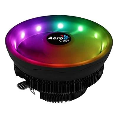 Imagen de Aerocool COREPLUS, Disipador CPU, Ventilador 12cm ARGB, TDP 110W, Negro